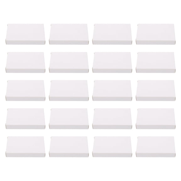 unbranded 30 Pcs Carton Transparent Storage Bin with Lid Paper Holder Small Bins