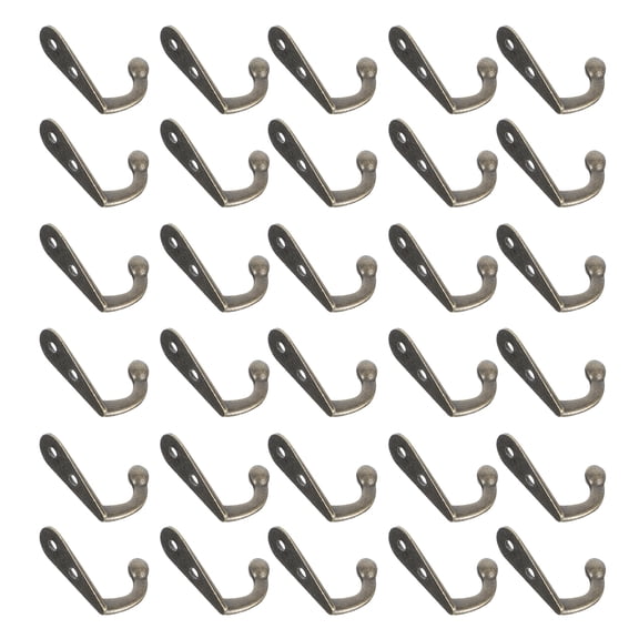 unbranded 30 Pcs Coat and Hat Hooks Heavy Duty Wall Mounted Rack Picture Wire Hanging