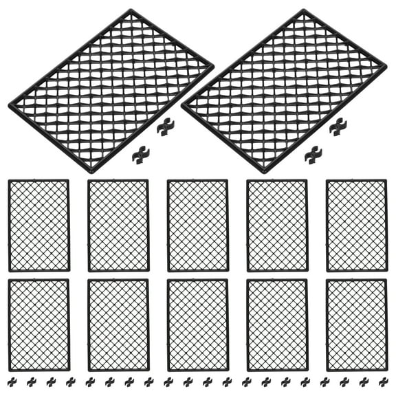 Homoyoyo Black Plastic Rc Car Garage Panel for DIY Realistic Appearance and Sturdy