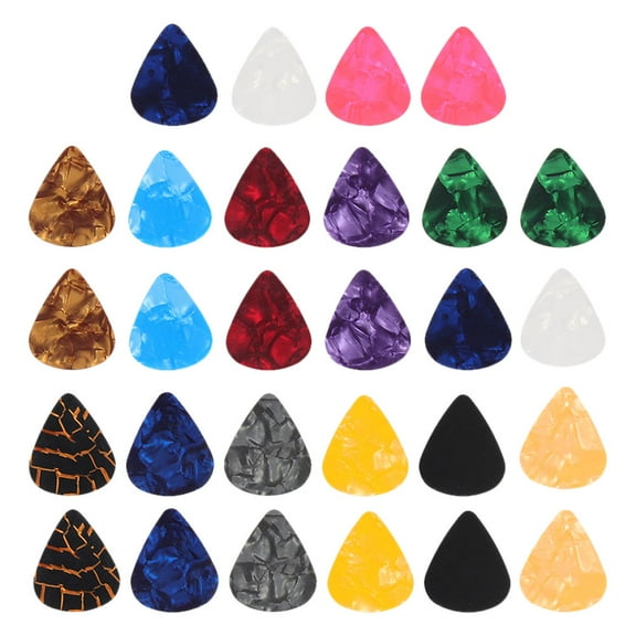 unbranded 30 Pcs Guitar Pick Light Picks Ukulele Tuner Clip Capo Acoustic