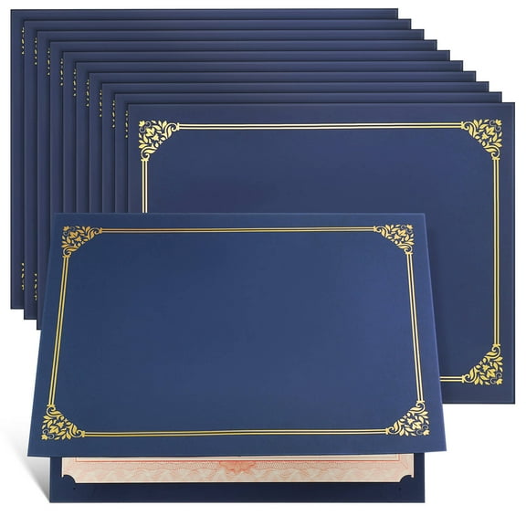 unbranded 30 Pcs Large Gold Foil Border Certificate Seal Office 31.00X24.00X0.20CM