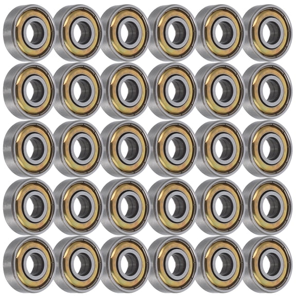 unbranded  30 Pcs Pulley Bearing Stage Clamp Truss Ball Skateboard Slide Wheel Bearings Silver