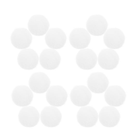 FONDOTIN 30Pcs White Pom Poms for Crafts, Fashion Accessories, Home Decor, Kids Art Projects