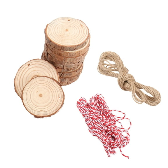 WHAMVOX Assorted Color Round Plastic Hanging Chips for Decoration with Material 30pcs