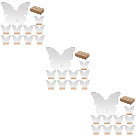 unbranded 30 Sets Reserved Butterfly Shaped Sign Seating Table Sign For Banquet Delicate Reserved Signs Seating Chart