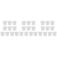 thumbnail image 1 of unbranded 30 pcs Plastic Square Flower Pot Mini Decorative Flower Pots Creative Succulents Nursery Floral Holder Organizer Garden Supplies with Trays(White 7cm), 1 of 1