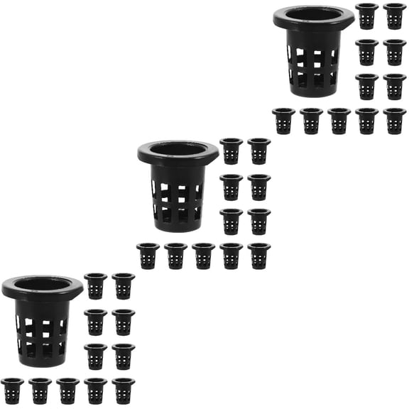 unbranded 300 Pcs  Plastic Net Cups Hydroponic Planting Mesh Pots Small Planting Baskets Pots Plant Containers