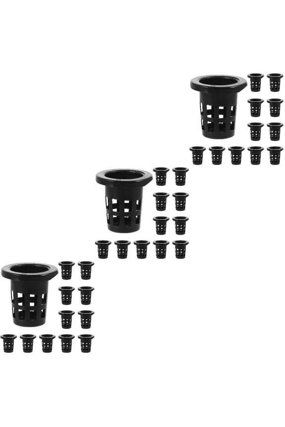 300 Pcs  Plastic Net Cups Hydroponic Planting Mesh Pots Small Planting Baskets Pots Plant Containers