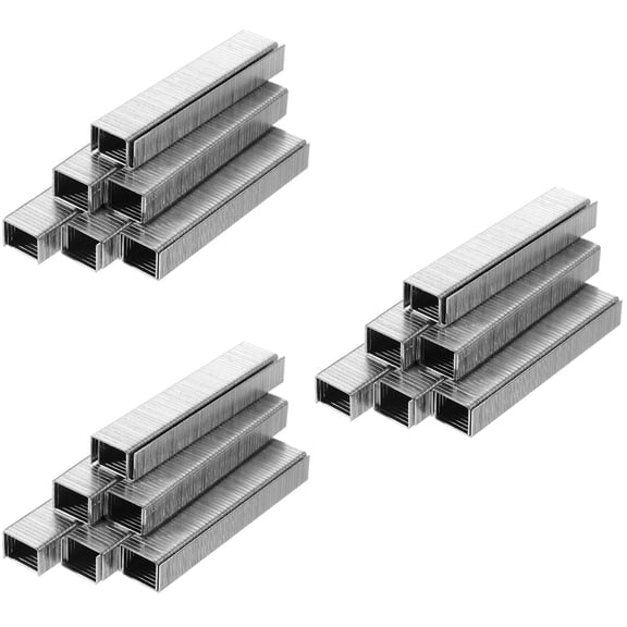 unbranded 3000 pcs Pneumatic Staples Narrow Crown Staples Metal Staples for Woodworking(Flat Type)