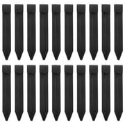 LABSERRON 30Pcs Garden Hose Guide Stakes Black Plastic for Secure Drip Irrigation System