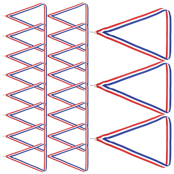 unbranded 30pcs Sports Meeting Medal Ribbons Multi-function Neck Ribbons Sport Party Medal Lanyards