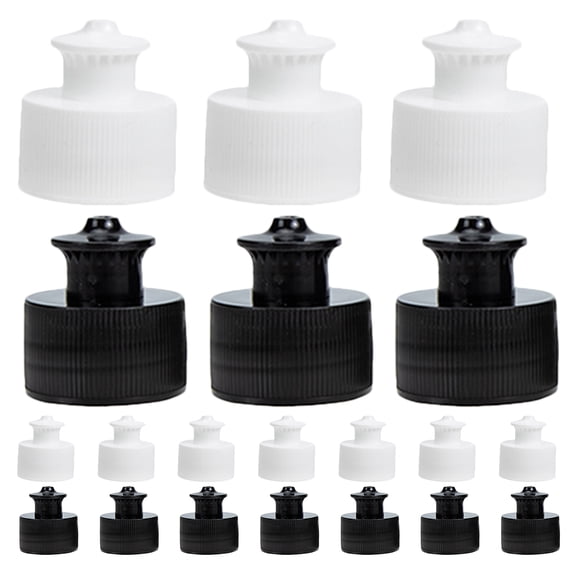 YSNOOWE Portable Bottle Caps Sports Pull Cap White 30Pcs Leakproof Seal For Sports Enthusiasts