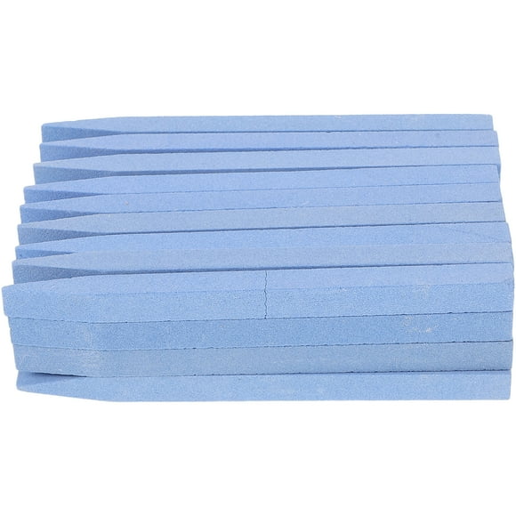 unbranded 36 Pcs Buffer Nail File Stone Dead Skin Grinding Rod Files for Natural Nails Blue