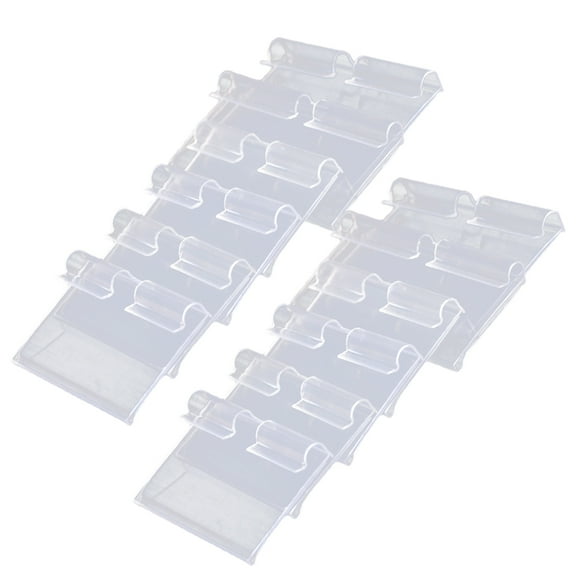 unbranded 36 Pcs Labels for Storage Bins Basket Labels Clip Clear Price Tags 8X4.2cm