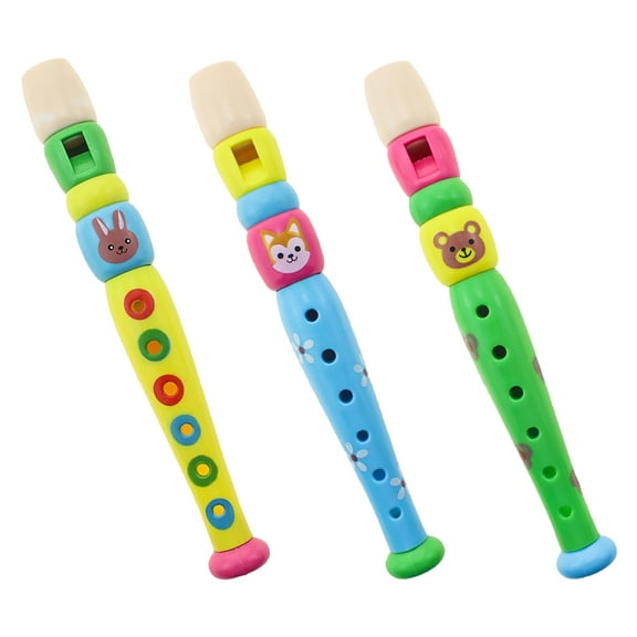 LITINKIMI Childrens Musical Flutes Abs 3Pcs 8.1X1X1In