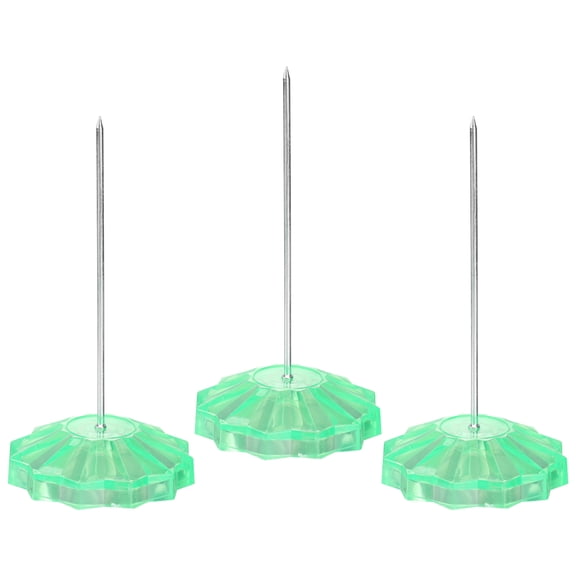 Luxshiny Straight Rod Memo Holder Light Green 3Pcs 6.1X3.1X0.4In Kitchen Use