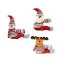 thumbnail image 1 of Milisten 3-Piece Assorted Color Christmas Curtain Buckle Dolls Holiday Decor for Home Window Decoration, 1 of 8