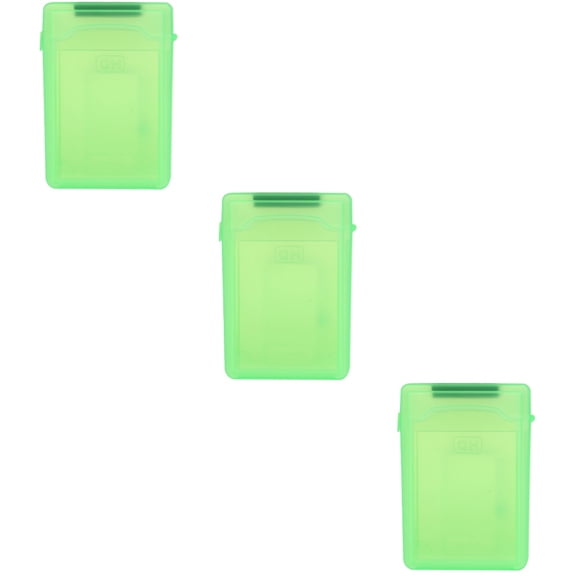 unbranded 3pcs 3.5 Inch HDD Shockproof Anti-static Storage Tank Box Case (Green)