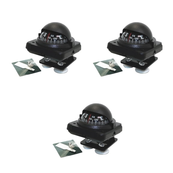 unbranded 3pcs Adjustable Car Compass Navigation Car Dashboard Compass Cycling Hiking Direction Pointing Guide Ball with Magnetic Declination Adjustment Function for Outdoor Car Boat Truck