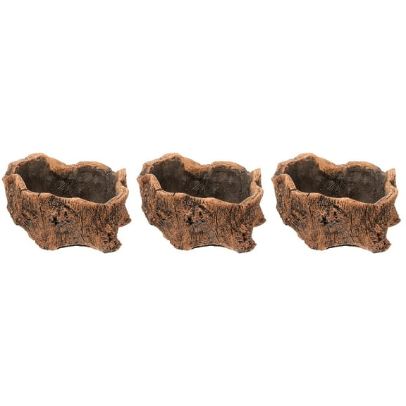unbranded 3pcs Concrete Planter Decorative Flowerpot Courtyard Garden Plant Pot Roots Planter