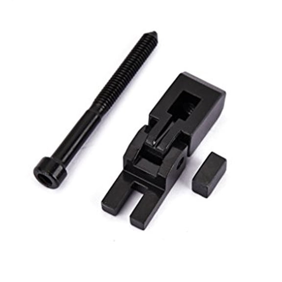 unbranded 3pcs Electric Guitar Tremolo Bridge Double Locking System Locked String Saddles for Electric Guitar (Black)