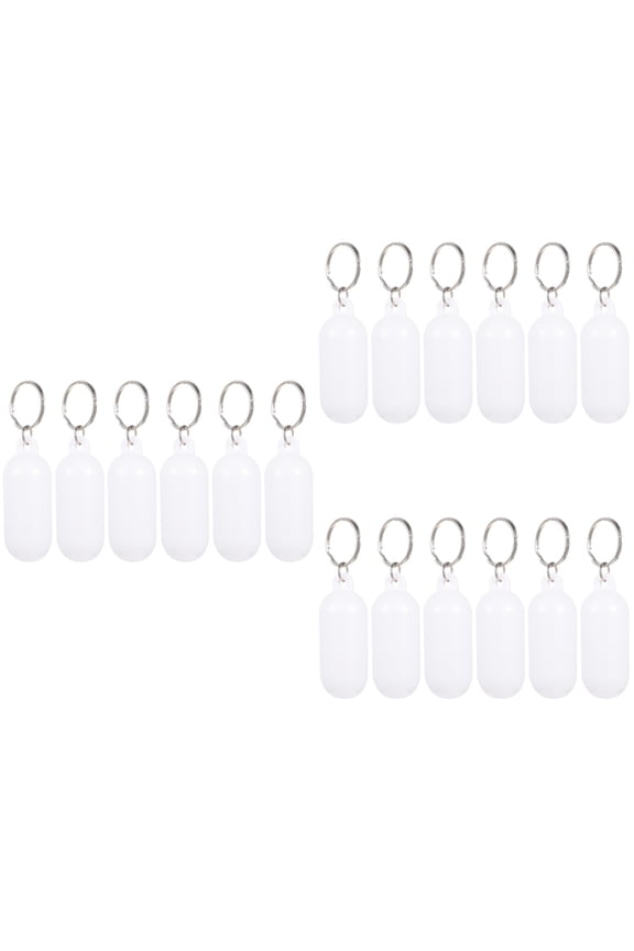 3pcs Floating Keychain 6pcs Key Float Oval Shaped Tube Float Keychain Floater for Boating Fishing Sailing Outdoor Sports