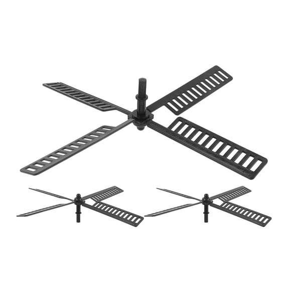 OULII 3Pcs Solar Windmill Fan Blades Replacement Outdoor Garden Rotating Plastic Leaves