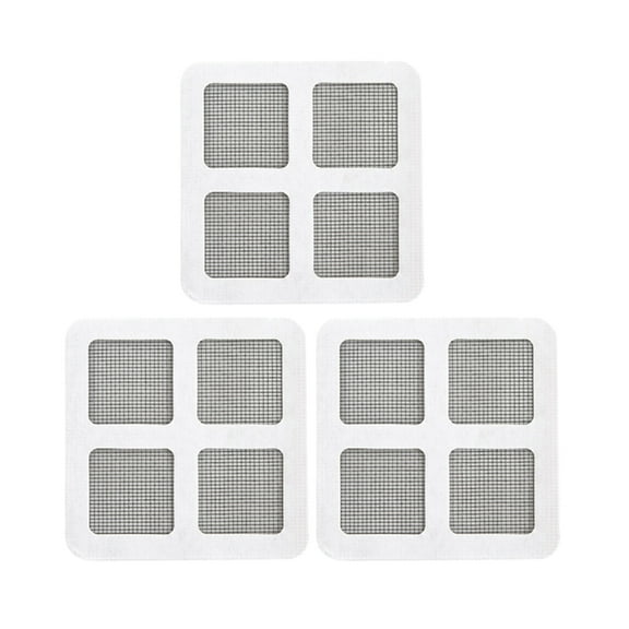 BESTYASH Grey Self-Adhesive Screen Repair Patch for Window and Door, 3 Pieces and Easy to Use