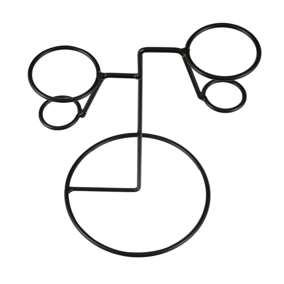 unbranded 3pcs Ice Cream Stand Iron Art Cone Holder Rack Baking Cooling Rack Display Stand