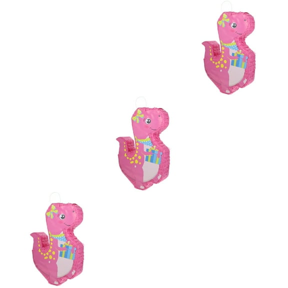 unbranded 3pcs Large Dinosaur Pinata Decoration Candy Container Hanging Pinata Party Decoration
