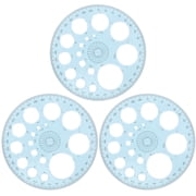 FESTFENDS 3Pcs Sky Blue Swing Arm Protractor Tool for Exact Angle Measuring