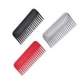 thumbnail image 1 of unbranded 3pcs Plastic Wide Teeth Combs Smooth Non Tangling Haircut Combs for Salon Household (Black Grey Red), 1 of 8