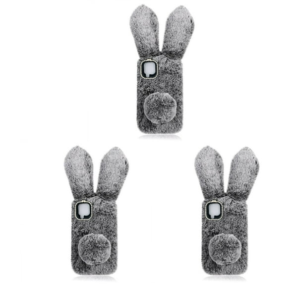 unbranded 3pcs Plush Rabbit Phone Case Lovely Softer Phone Shell Compatible with A42 5G