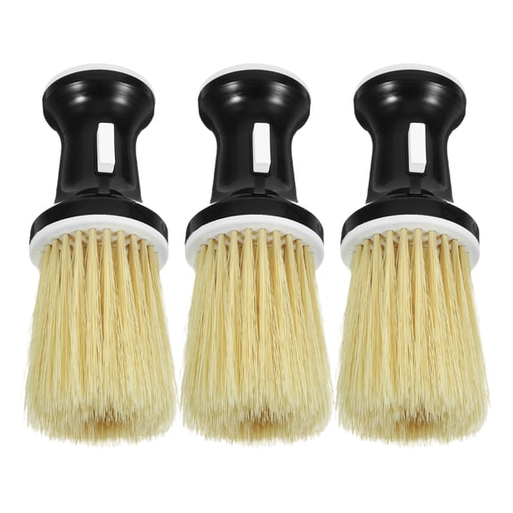 unbranded 3pcs Salon Neck Hair Cleaning Brush Detachable Brush for Home and Barber Shop Neck Duster Brush for Hair Styling and Beard Care