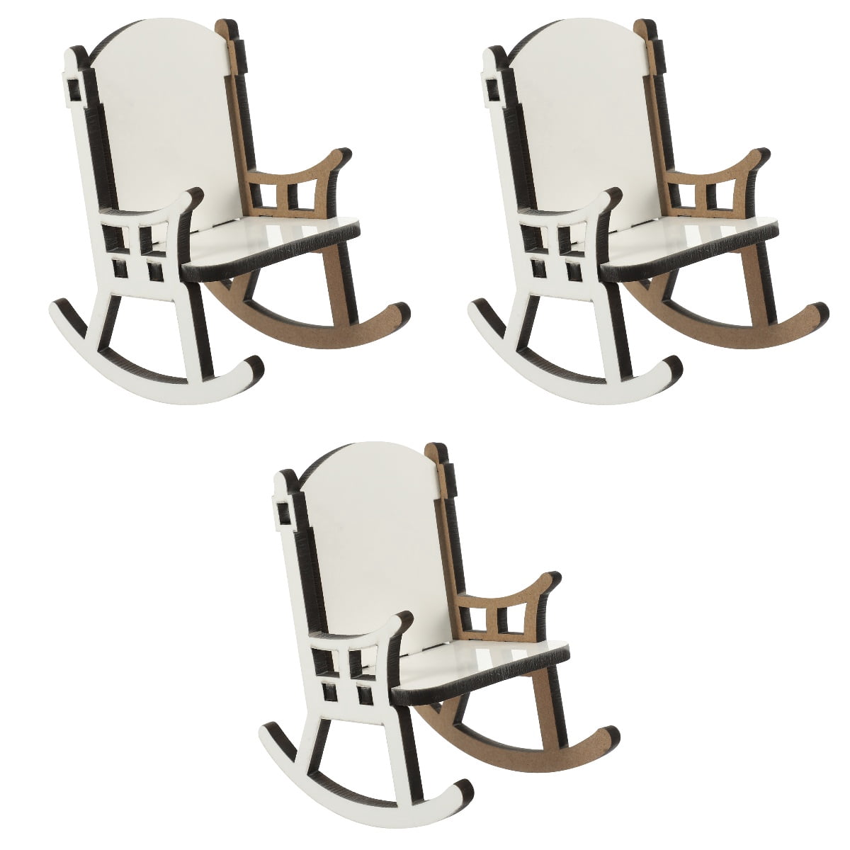 SKISUNO Durable Wooden Sublimation Chair Blank for Custom Photos 3Pcs