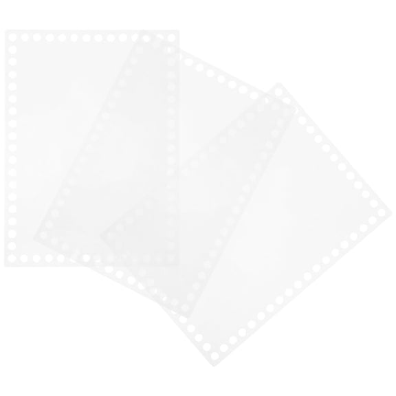Phenofice 3-Piece Clear Acrylic Basket Weaving Boards for Crafting, Projects, and Art Creations