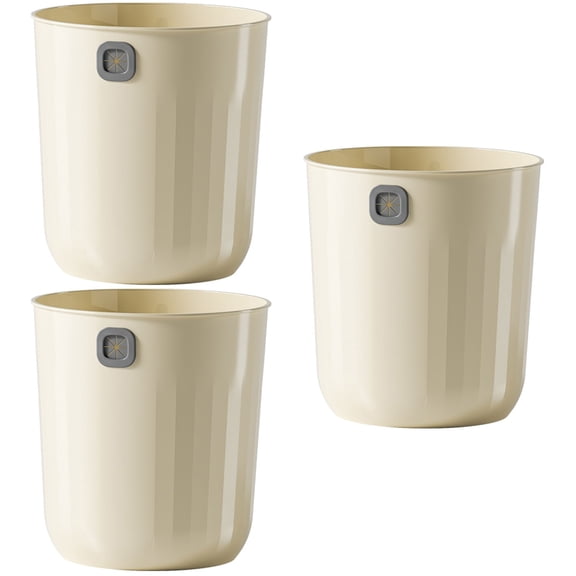 unbranded 3pcs Trash Can Reusable Trash Can Garbage Can Kitchen Storage Container Trash Bucket