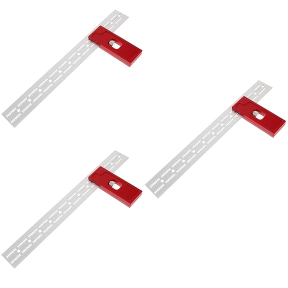 unbranded 3pcs Woodworking Precision Tool Adjustable Ruler Woodworking Ruler Carpenter Tool