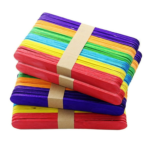 unbranded 4 Bag Waxing Sticks for Hard Popsicle Molds with Peg Dolls Unfinished