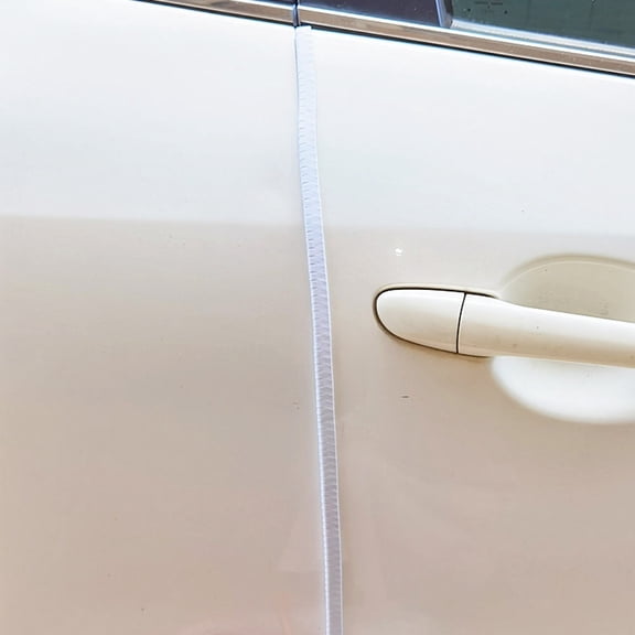 WRISTBIQUE White PVC Weatherstrip Door Seal for Cars, Noise Reduction, Dust , Car Door Edge Lining Strip
