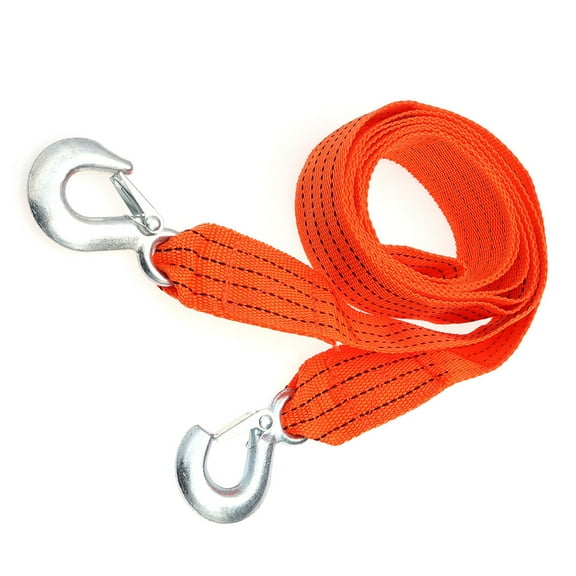 unbranded  4 Meters Winch Rope with Hooks Drawer Handle Trailer Self-driving Orange