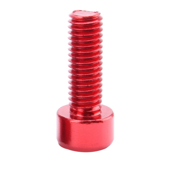 WRISTBIQUE Bike Bolts Red Aluminum Alloy 4PCS For Biking