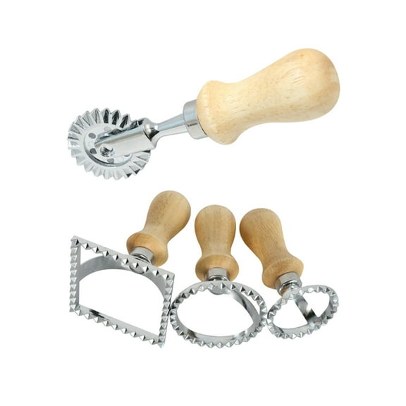 unbranded 4 PCS Ravioli Cutter Wheel Pastry Wheel 13.3x3.3x2.7cm