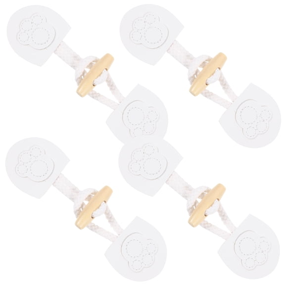 unbranded  4 Pairs Decorative Coat Buttons Toggles Wooden Horn Buckle Child