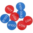 thumbnail image 1 of unbranded 4 Pairs Self Adhesive Hot and Cold Faucet Stickers Faucet Labels for Bathroom and Kitchen Red Blue Indicator Signs for Home Hotel Restroom, 1 of 1