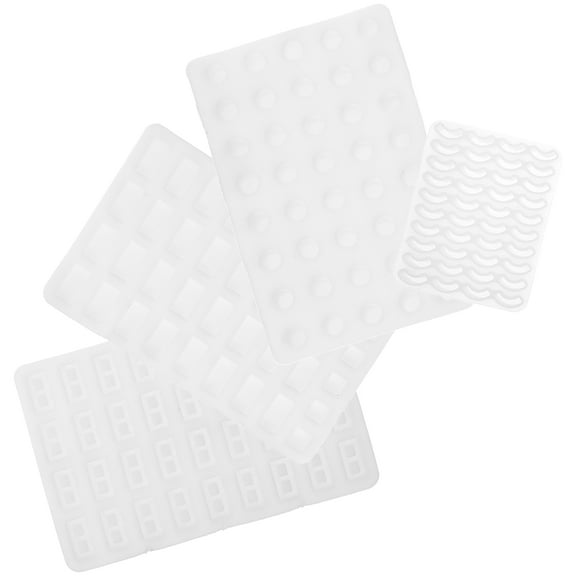 FONDOTIN Miniature Dollhouse Building Supplies White Brick Creation Set 4 Pieces for Craft and Model Making