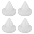 thumbnail image 1 of WASHWEPE Clutch Pedal Stop Pad Brake Pedal Stopper White ABS 4Pcs Prevent Excessive Travel, 1 of 8