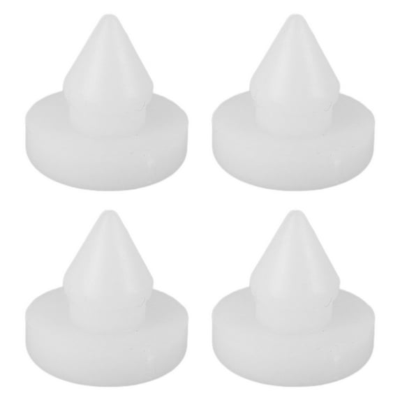 WASHWEPE Clutch Pedal Stop Pad Brake Pedal Stopper White ABS 4Pcs Prevent Excessive Travel
