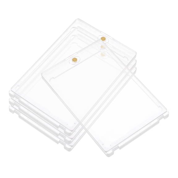 unbranded  4 Pcs Card Holder Business Wallet Lanyard Desktop Stand Transparent