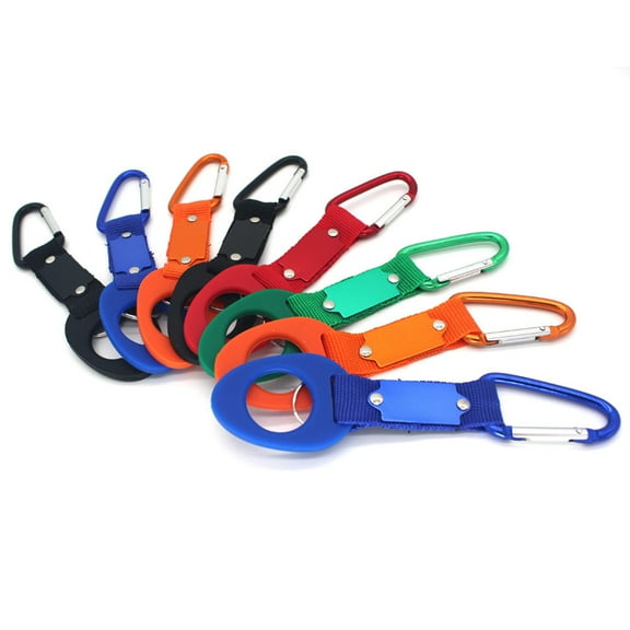 Portable Water Bottle Clip with Rubber Buckle for Backpacks in Assorted Color 4pcs